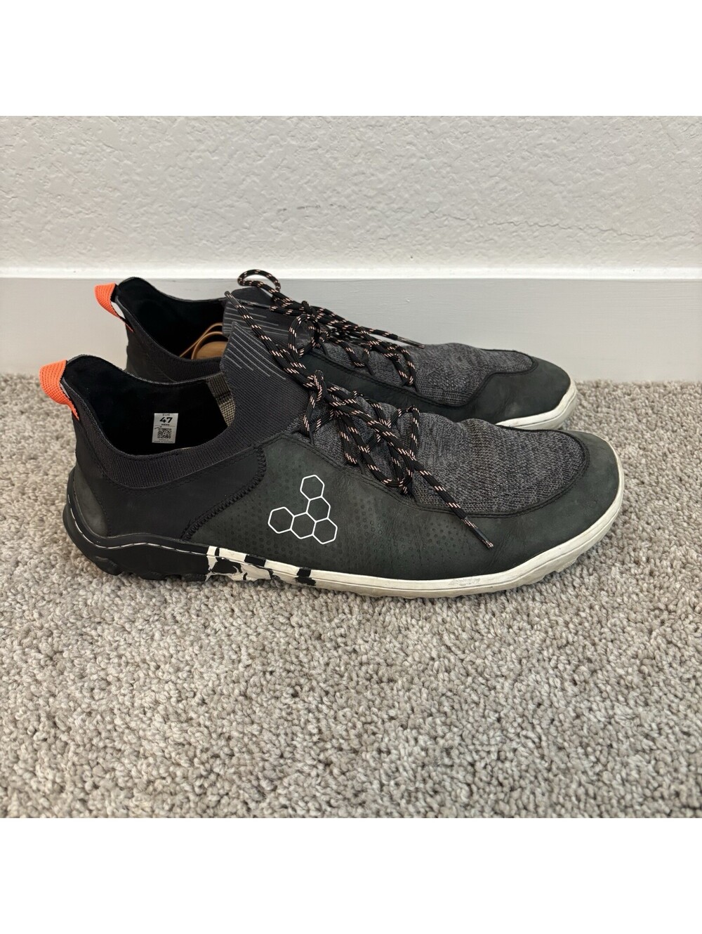 VivoBarefoot Tracker Decon Low FG2 Grey Minimalist Barefoot Shoes Men Size EU 47